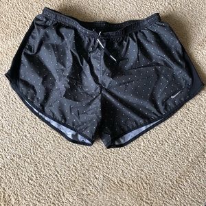 Black Nike running shorts